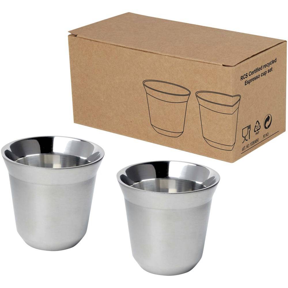 Edelstahl-Espressotassen Set RISTRETTO