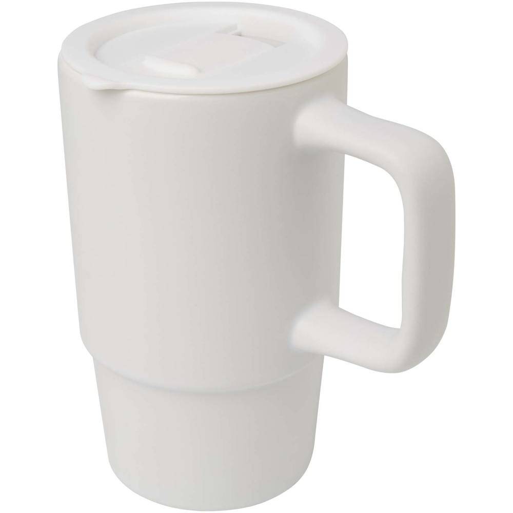Keramiktasse mit Kunststoffdeckel BREWMO