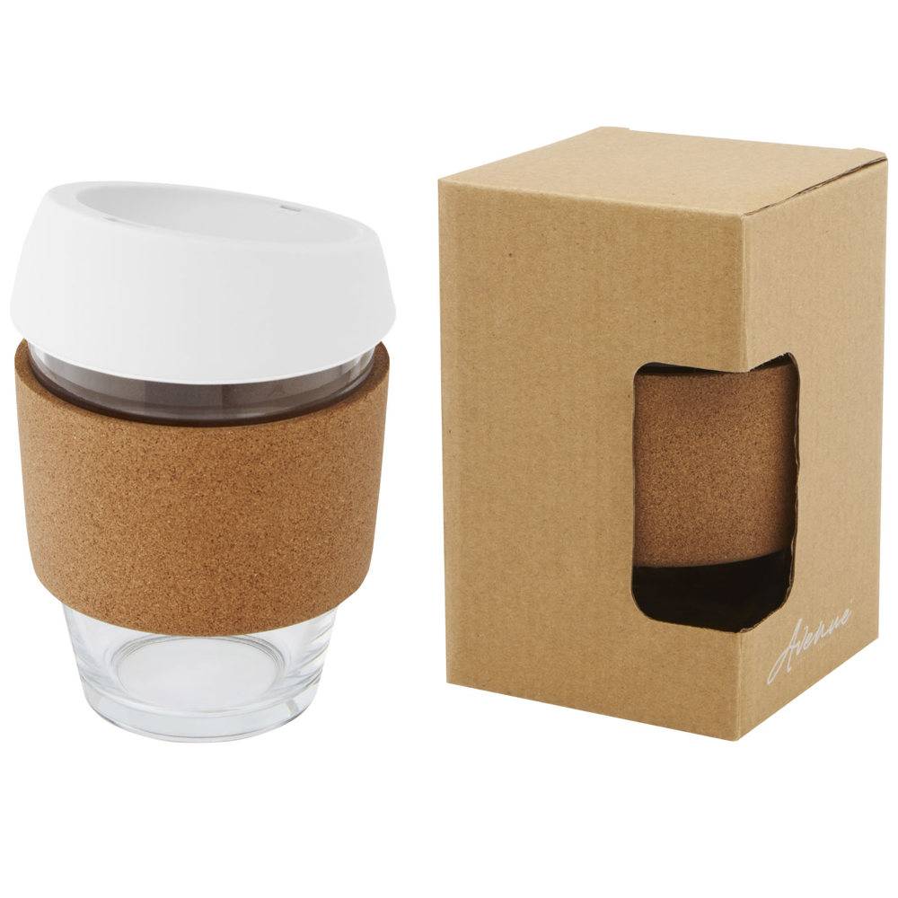 Borosilikatglas-Becher mit Korkgriff VIORA