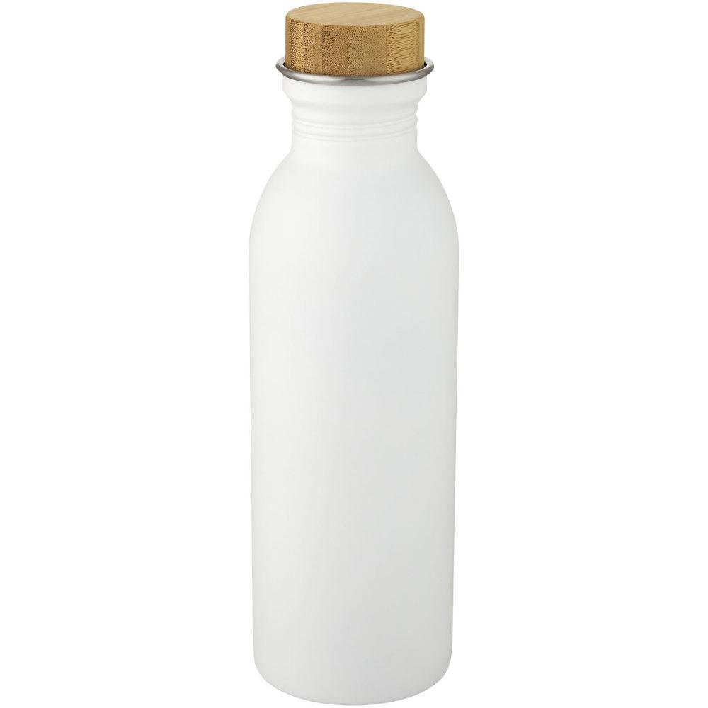 Edelstahl-Sportflasche mit Bambusdeckel VERDURE