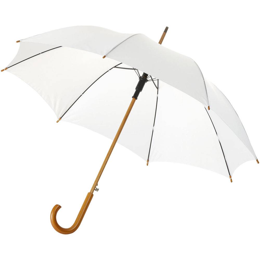 Automatik-Regenschirm mit Holzschaft und -griff VELANO
