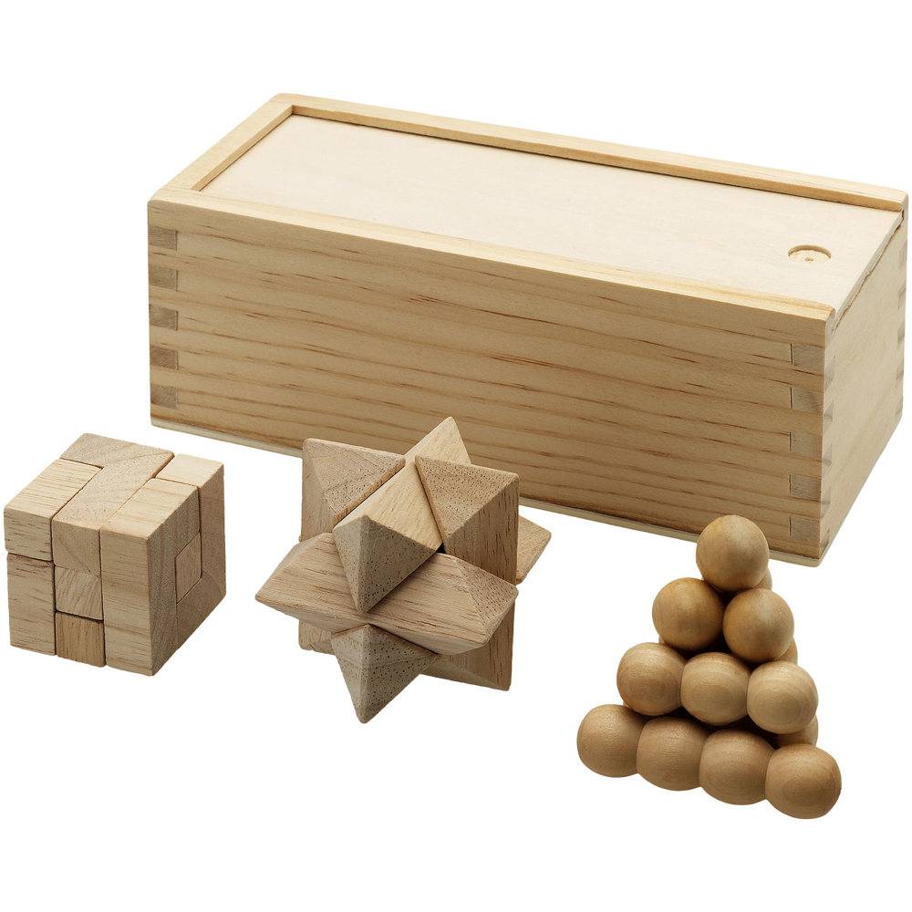 3-teiliges Holz-Denkspiel PUZZLIX
