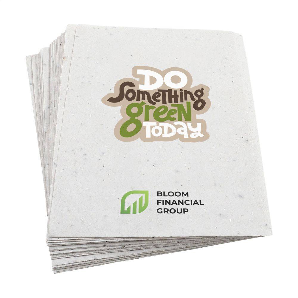 A5-Flyer aus Blumensamen-Papier BLOOMCAST