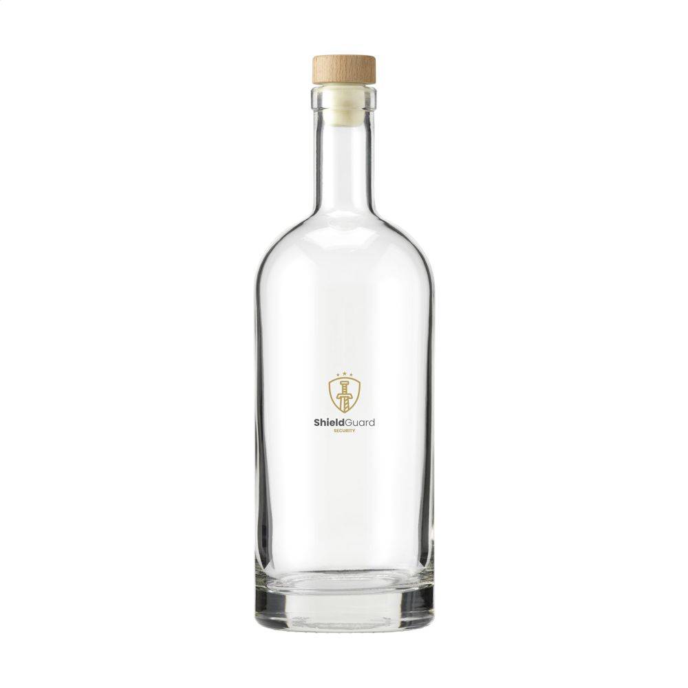 Glasflasche mit Holzkorken LUMARA