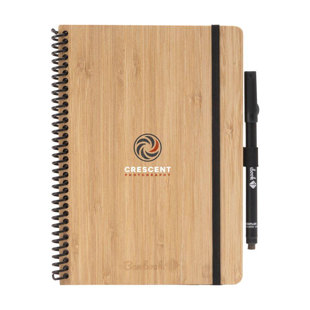 Bambus Hardcover Notizbuch A5 LEAFLOOP