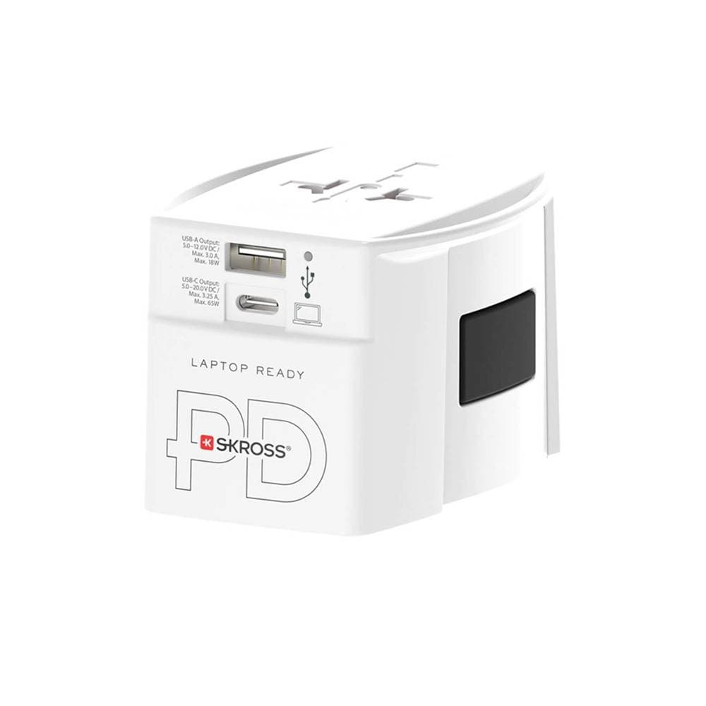 SKROSS® MUV AC65PD Reiseadapter mit USB-C Kabel VOLTEX