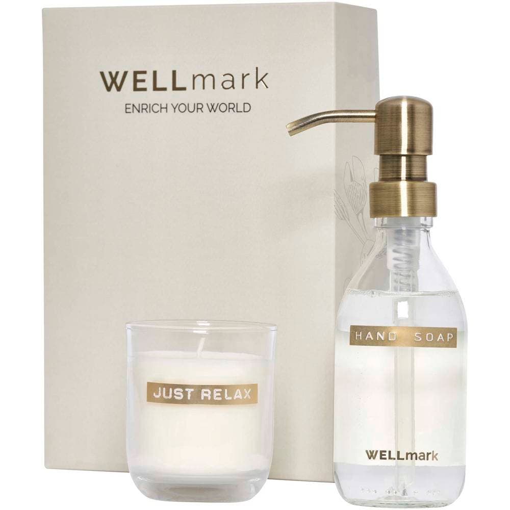 Wellmark Handseifenspender und Duftkerze Set SCENTARA
