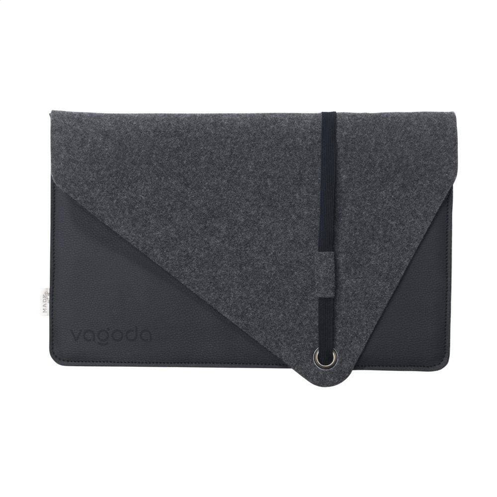 Laptop-Sleeve aus Apfelleder & recyceltem Wollfilz VELCRAFT