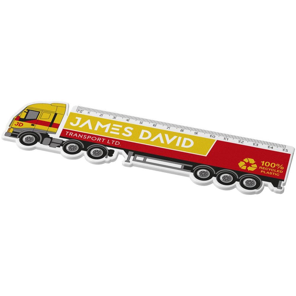 LKW-förmiges Lineal aus Recycling-Kunststoff TRUCALO